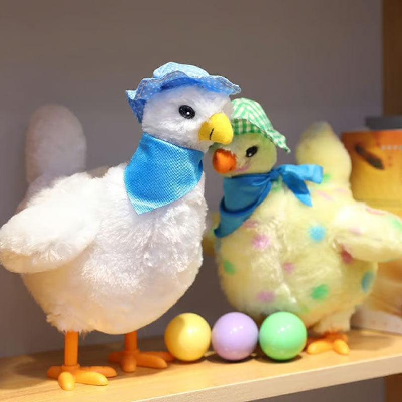 🐥Electric Plush Chicken Laying Egg Toys