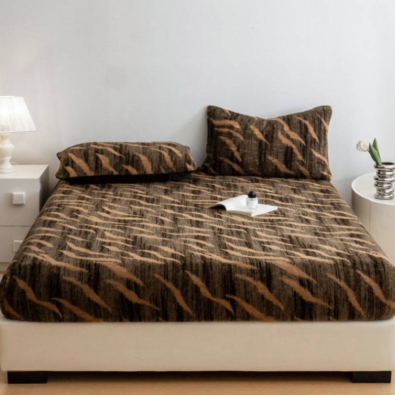 🎅Xmas Sales🎄Soft Leopard Print Fitted Sheet