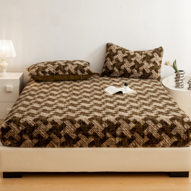 🎅Xmas Sales🎄Soft Leopard Print Fitted Sheet