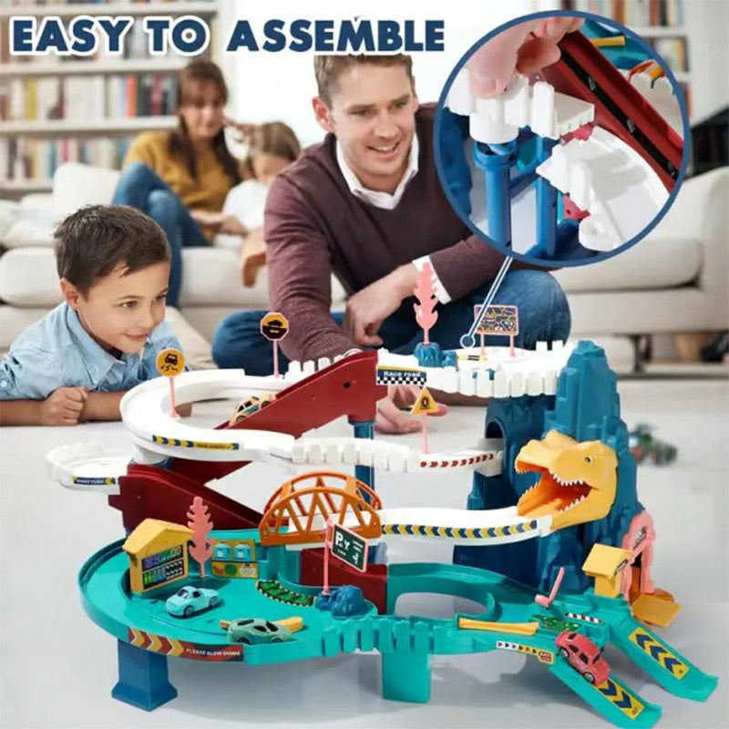 Dinosaur Ramp Track Toy Set for Kids