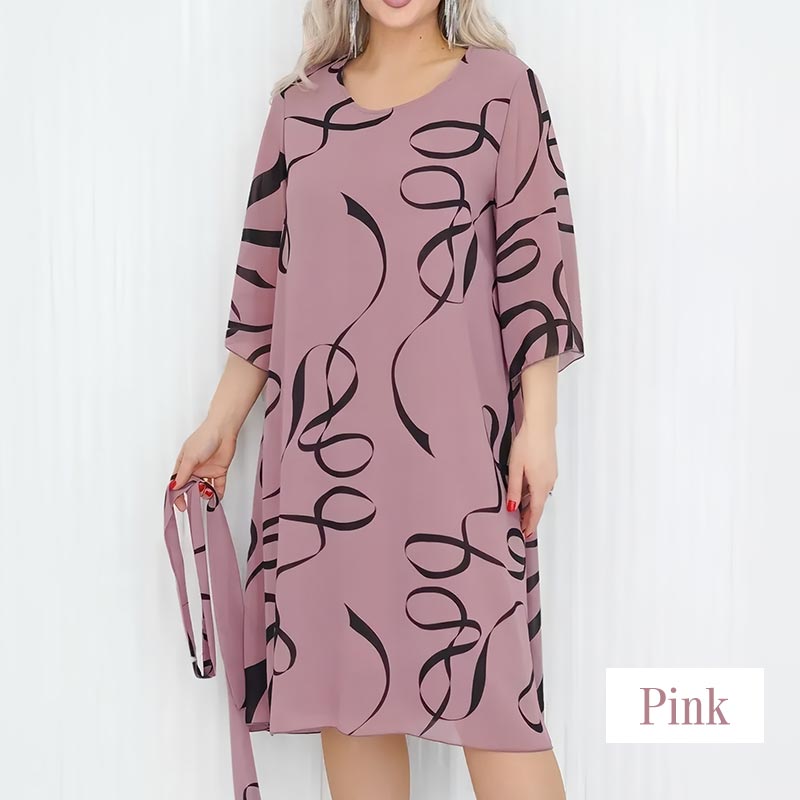 🔥Hot Sale🔥Elegant Loose Midi Dress with Ruffled Sleeves