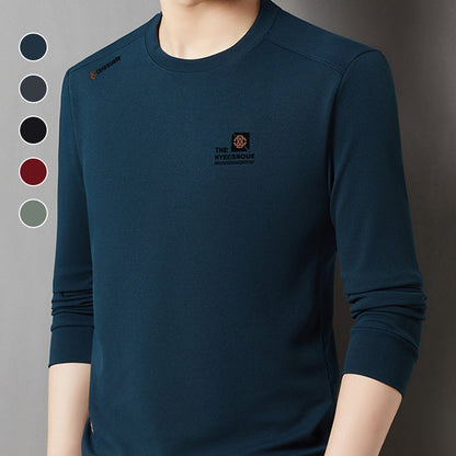 Loose Casual Men's Round Neck Long Sleeve Top