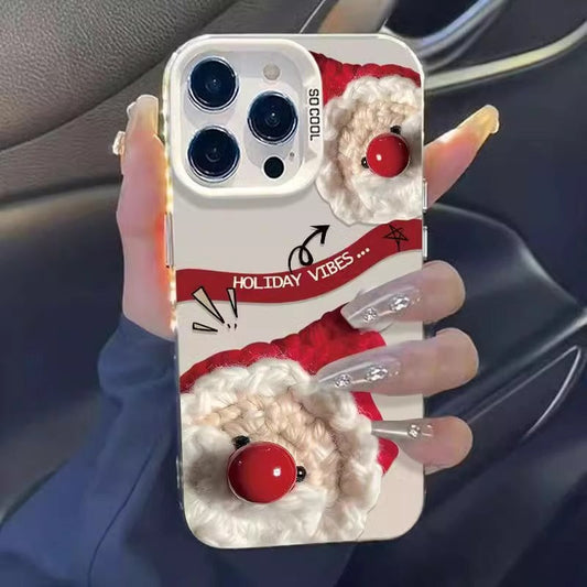 Fun Santa Claus Clear iPhone Case