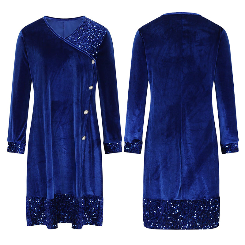 🎅Sequin A-Line Midi Dress for Women