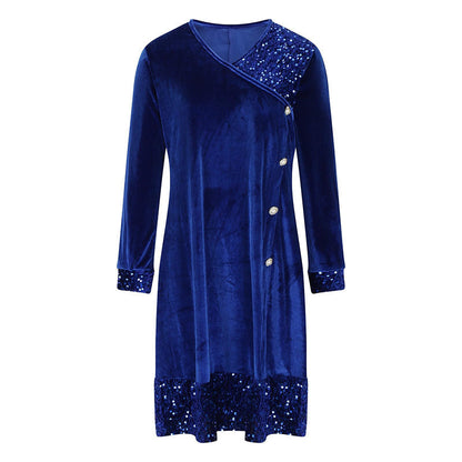 🎅Sequin A-Line Midi Dress for Women