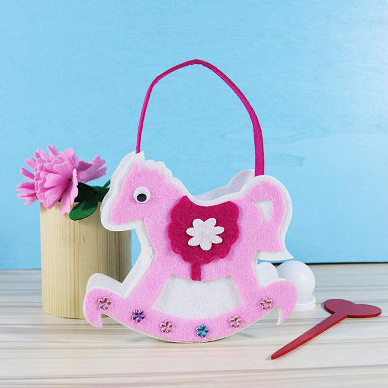 Kids' Sew & Stick DIY Felt Craft Bag