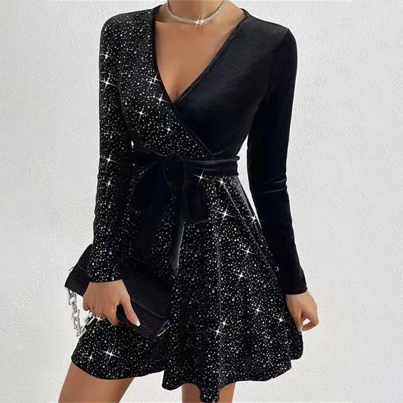 Women’s Sequin A-Line Mini Dress