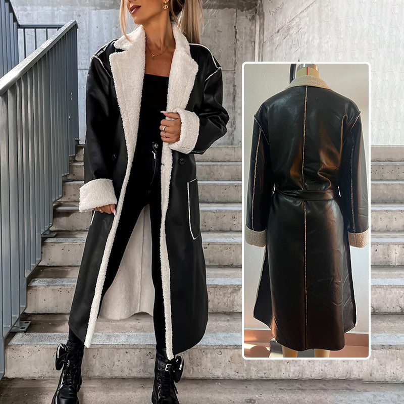 ❄️Winter Specials❄️ Women's Stylish Lapel Coat with Belt