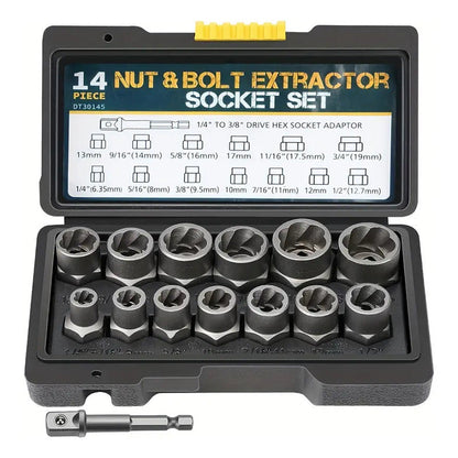 Damaged Screw and Bolt Extractor Set