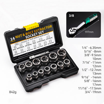 Damaged Screw and Bolt Extractor Set