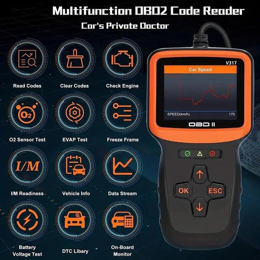 OBD2 Diagnostic Scanner Tool for Engine Light