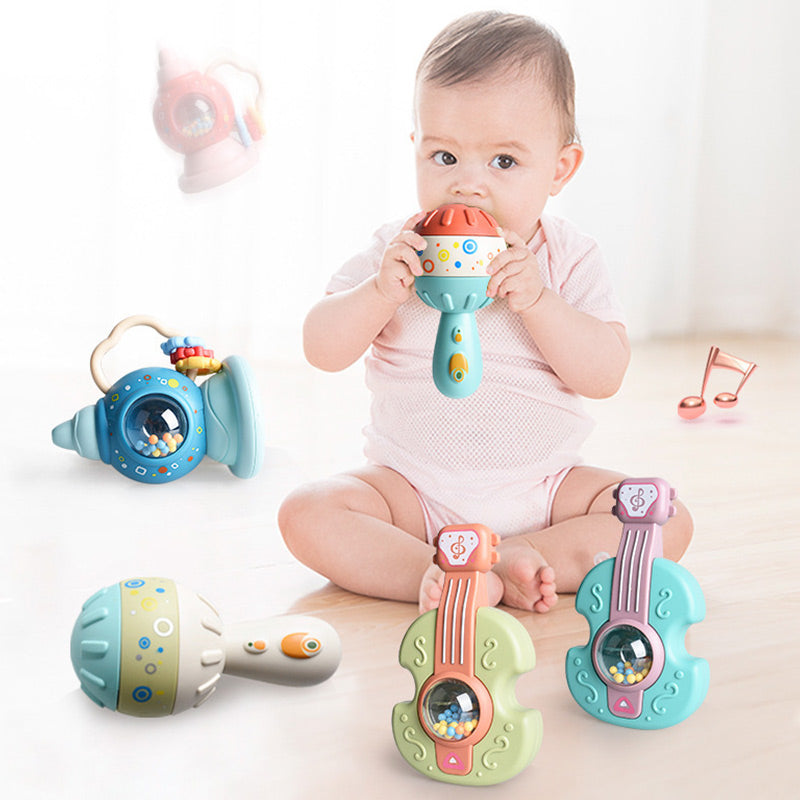 Adorable and Versatile Baby Rattle Teether Toy