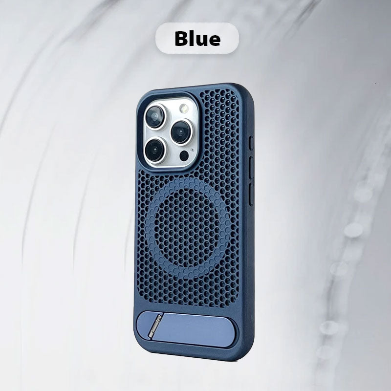 Magnetic Heat-dissipation Phone Case with Kickstand for iPhone