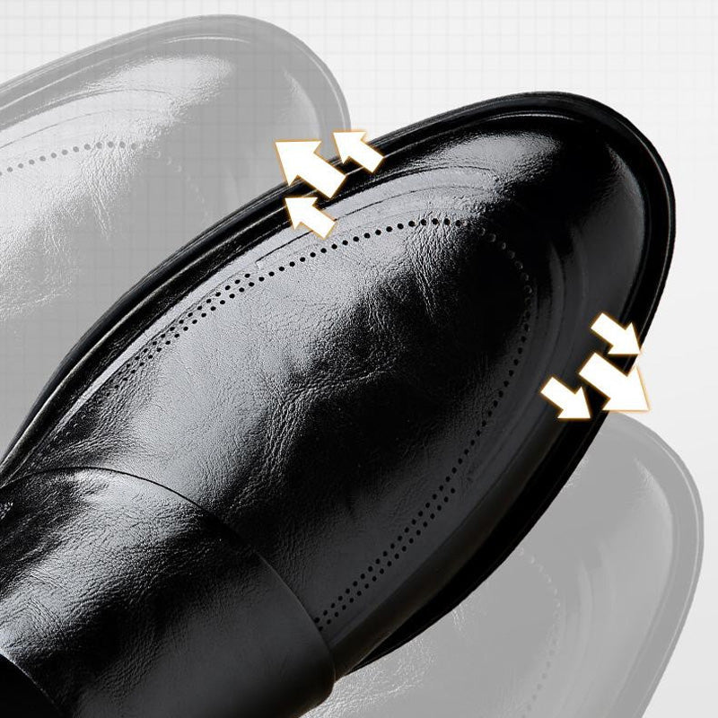 🕴️Herrenschuhe👞💙Herren Business Casual Slip-On PU Leder Schuhe👔💥