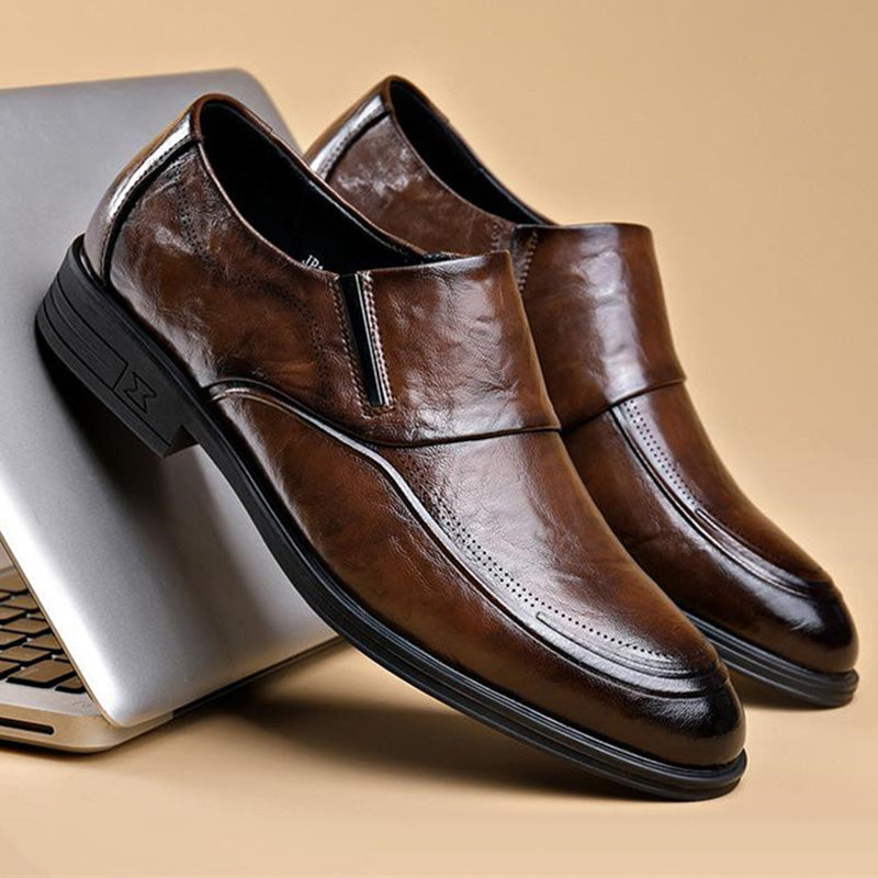 🕴️Herrenschuhe👞💙Herren Business Casual Slip-On PU Leder Schuhe👔💥