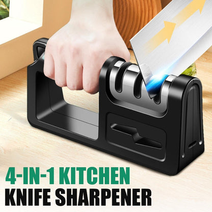 4-in-1 Stone Sharpener with Hang Hole