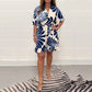 Women's V-Neck Printed Jumpsuit