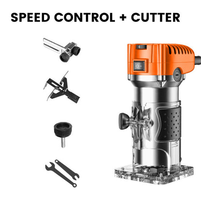 Multi-functional Electric Trimmer Router Set for Woodworking