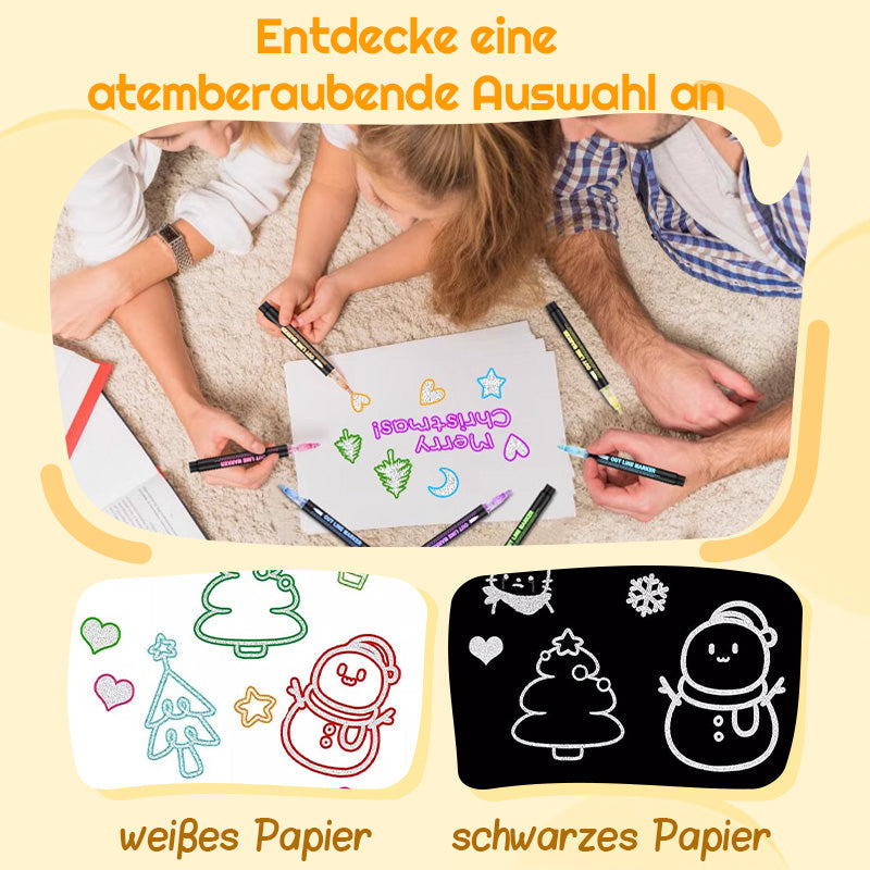 🎅Weihnachtssonderangebote !!⚡50K+ verkauft!🎁Farbige Lightstick Graffiti Textmarker-Stifte