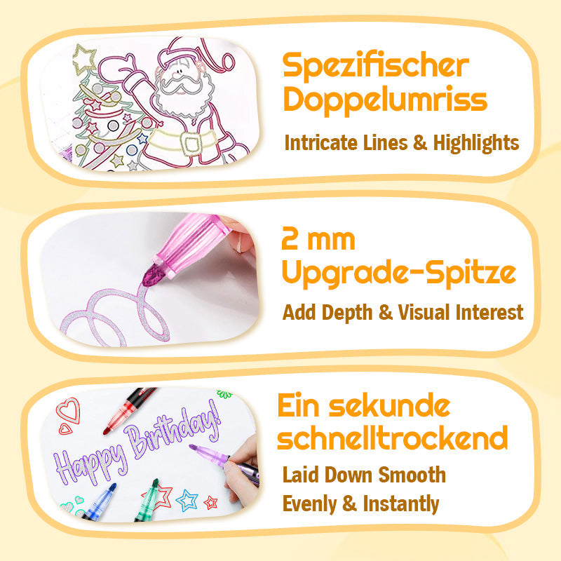 🎅Weihnachtssonderangebote !!⚡50K+ verkauft!🎁Farbige Lightstick Graffiti Textmarker-Stifte