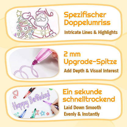 🎅Weihnachtssonderangebote !!⚡50K+ verkauft!🎁Farbige Lightstick Graffiti Textmarker-Stifte