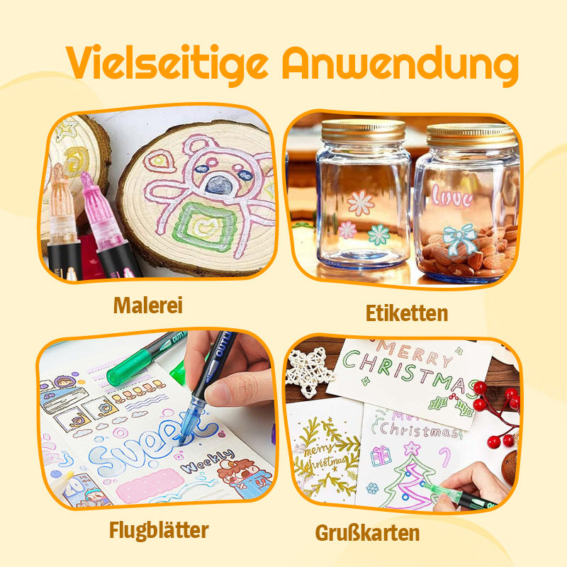 🎅Weihnachtssonderangebote !!⚡50K+ verkauft!🎁Farbige Lightstick Graffiti Textmarker-Stifte