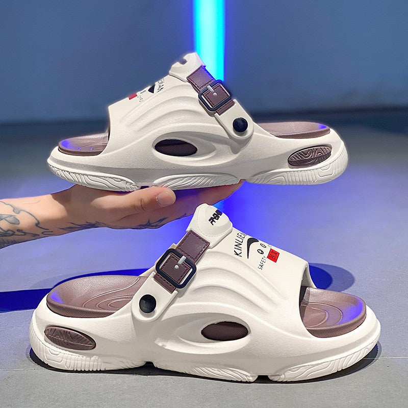 Rutschfeste Slip-On-EVA-Hausschuhe mit dicker Sohle