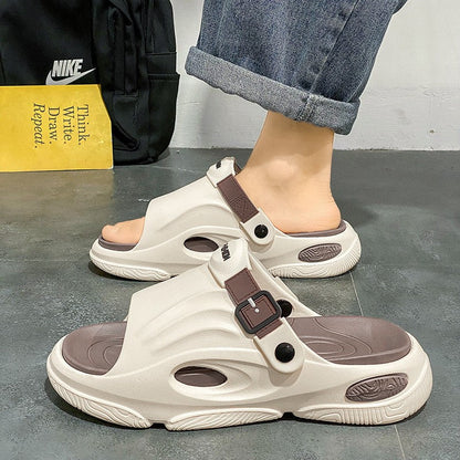 Rutschfeste Slip-On-EVA-Hausschuhe mit dicker Sohle