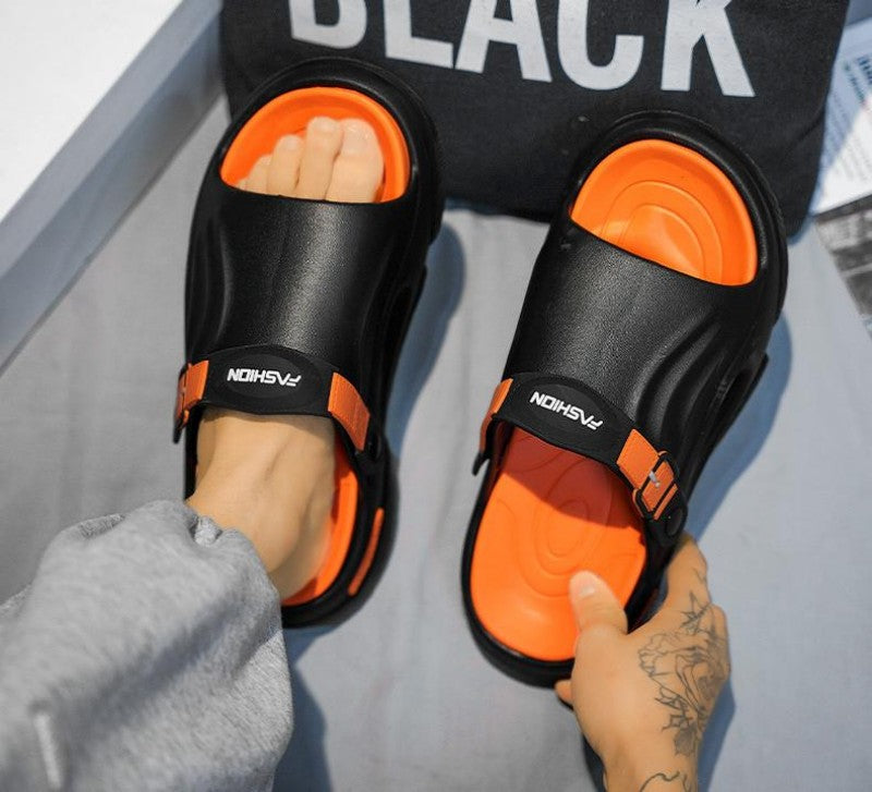 Rutschfeste Slip-On-EVA-Hausschuhe mit dicker Sohle