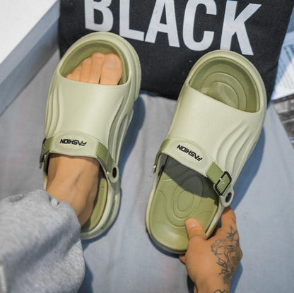 Rutschfeste Slip-On-EVA-Hausschuhe mit dicker Sohle
