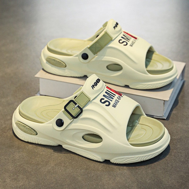 Rutschfeste Slip-On-EVA-Hausschuhe mit dicker Sohle