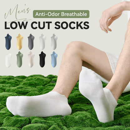 Anti-Geruchs-Socken für Herren, atmungsaktiv, niedrig geschnitten