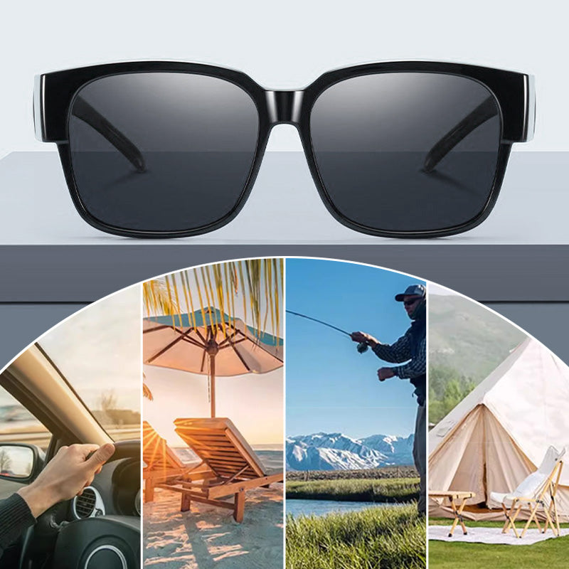 😎Polarisierte UV-Schutz-Sonnenbrille mit doppeltem Verwendungszweck✨