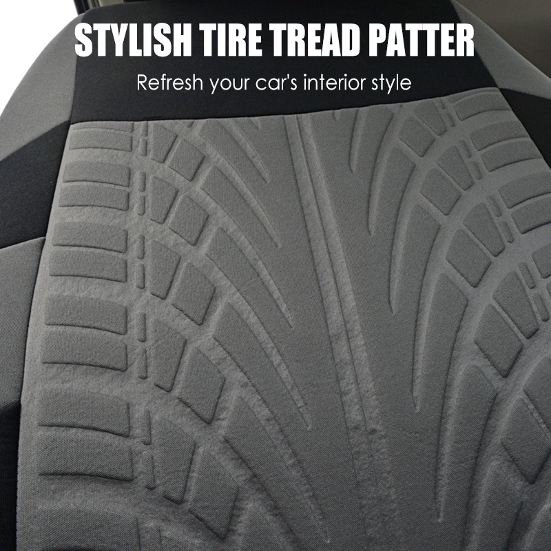 Autositzbezug-Set mit Reifenprofil-Muster