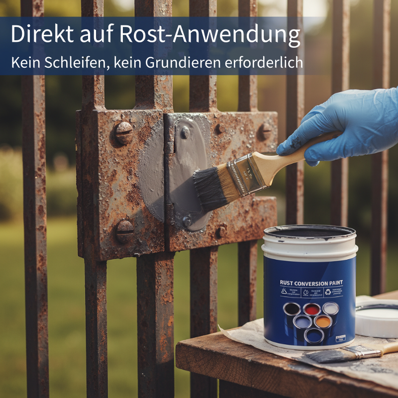 🛡️💧 50 % Rabatt❤️‍🔥Wetterfeste Rostumwandlungsfarbe für Metall