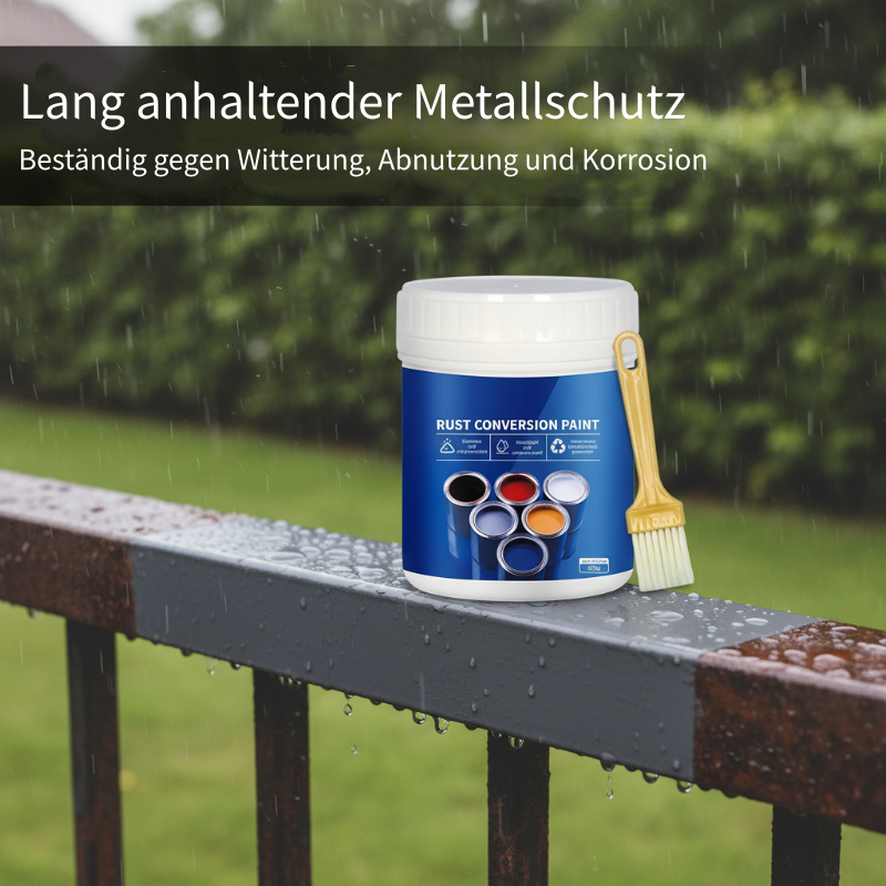 🛡️💧 50 % Rabatt❤️‍🔥Wetterfeste Rostumwandlungsfarbe für Metall