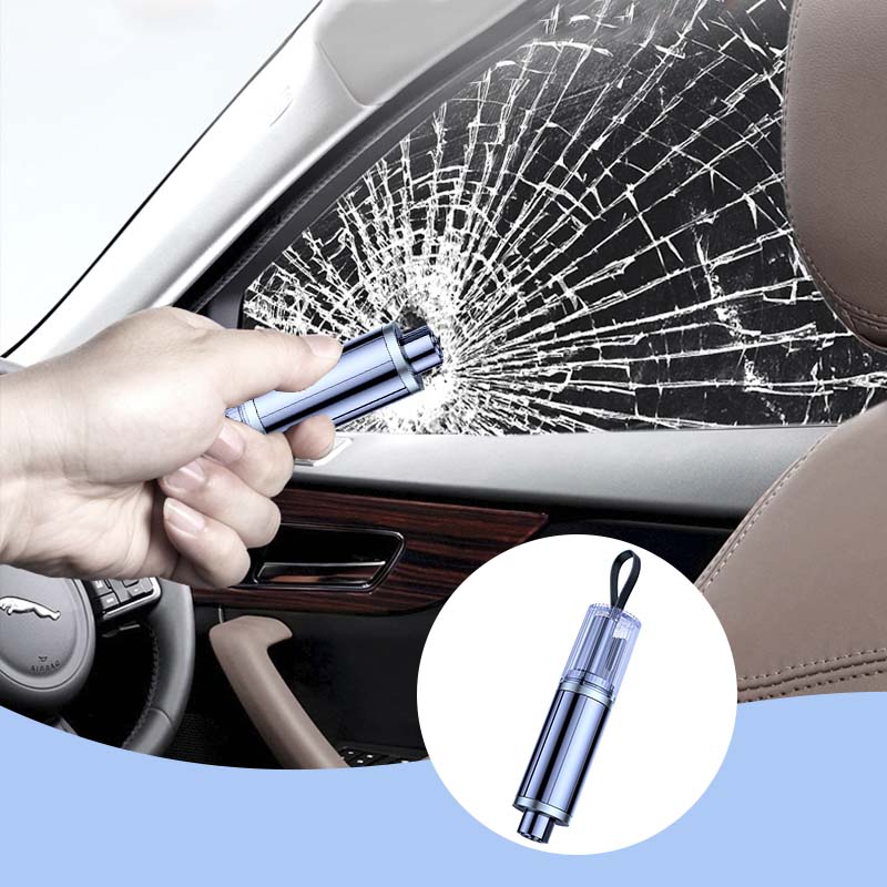 🛡️🛡️Ihre Sicherheitsgarantie🔓🔓Notfall-Autofenster-Brecher mit Sicherheitsgurt-Schneider