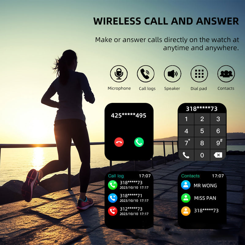 ⌚ 60% RABATT! 📱 Bluetooth Sport-Smartwatch – 100 Sportmodi, IP68 Wasserdicht & 7 Tage Akkulaufzeit 🏃‍♂️