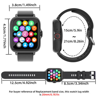 ⌚ 60% RABATT! 📱 Bluetooth Sport-Smartwatch – 100 Sportmodi, IP68 Wasserdicht & 7 Tage Akkulaufzeit 🏃‍♂️