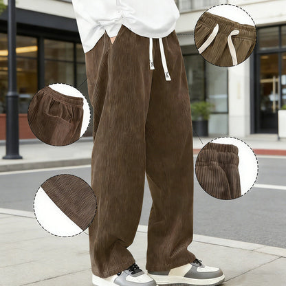 🔈🔈JETZT 60% RABATT👖 Herren-Hose mit lockerem Schnitt, Kordelzug und Taschen
