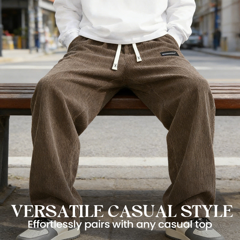 🔈🔈JETZT 60% RABATT👖 Herren-Hose mit lockerem Schnitt, Kordelzug und Taschen