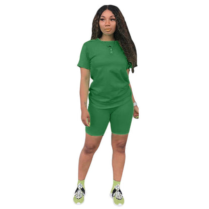 2-teiliges Set aus Oberteil und Shorts für Damen