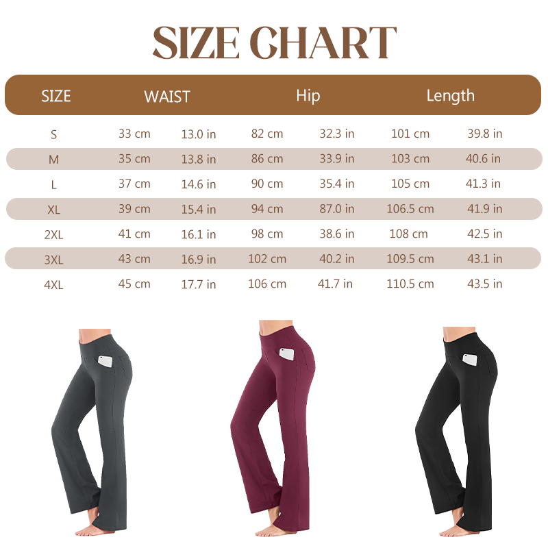 ✨🔥Damenhose mit hoher Taille und elastischem Schlag