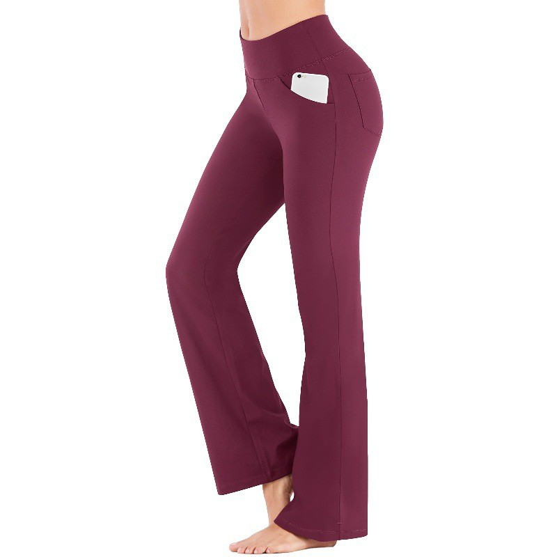✨🔥Damenhose mit hoher Taille und elastischem Schlag