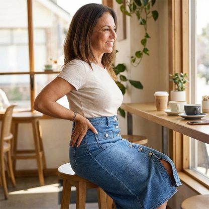 ⏳Zeitlich limitierter 50 % Rabatt⏰auf hochtaillenfarbene Jeans-Jacken👗 mit Knöpfen