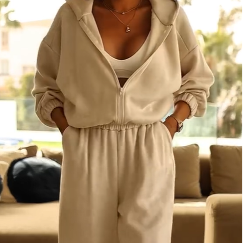 ⏳Nur für kurze Zeit 50 % Rabatt⏰Lässiger Kapuzenoverall für Damen👚👖