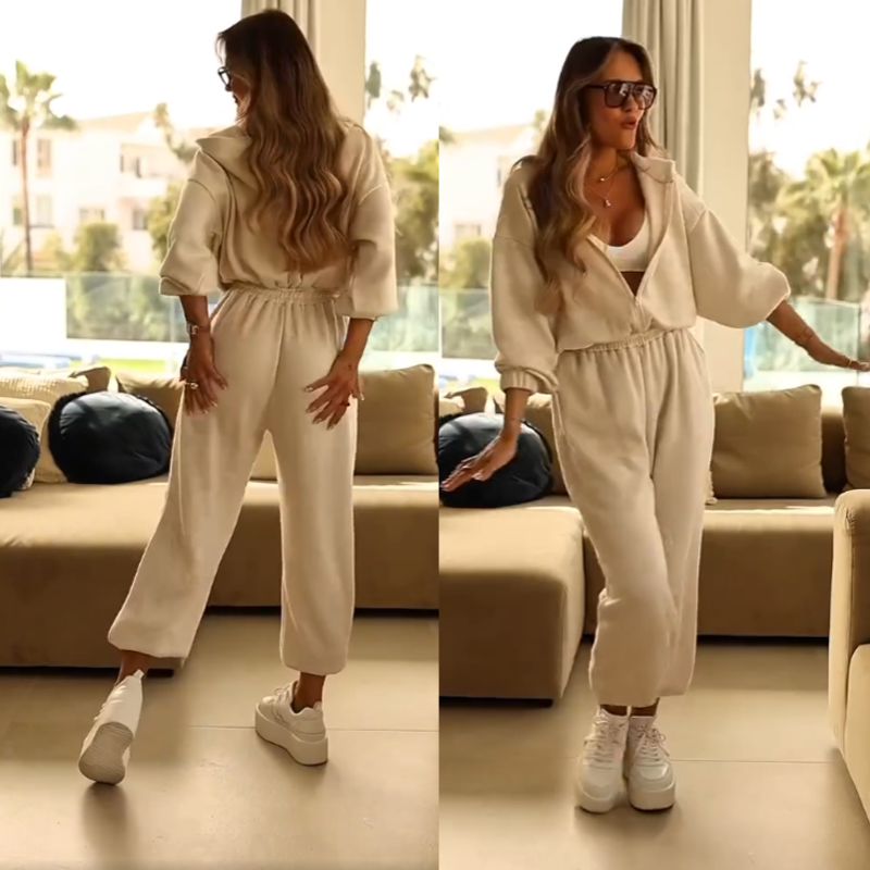 ⏳Nur für kurze Zeit 50 % Rabatt⏰Lässiger Kapuzenoverall für Damen👚👖