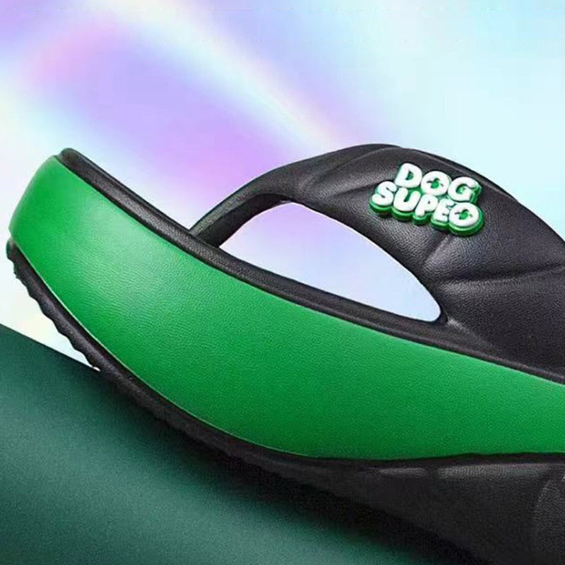 📢📢50% RABATT! ⏰Sommerliche Flip-Flops für Damen mit weicher Plateausohle und Farbblock-Design