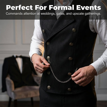 🔥Zeitlich begrenztes Angebot – 50% Rabatt! Elegante Retro-Slim-Fit Herrenweste für Anzug & Smoking 👔