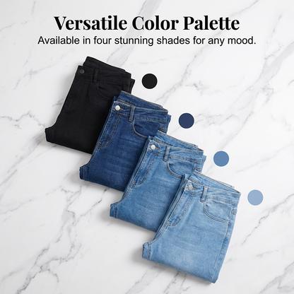 🔥Solange der Vorrat reicht 50 % Rabatt!🎉Elastische Schlagjeans für Damen mit hoher Taille